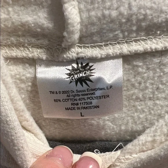 Vintage The Grinch Graphic Hoodie Women’s L - Picture 2 of 3